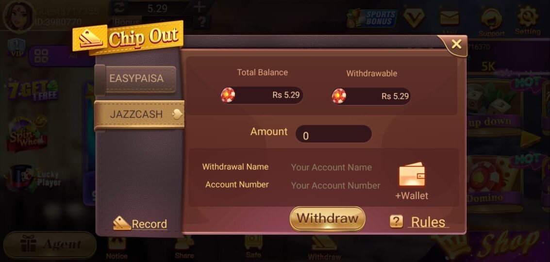 3 Patti Real Withdraw Method – EasyPaisa & JazzCash