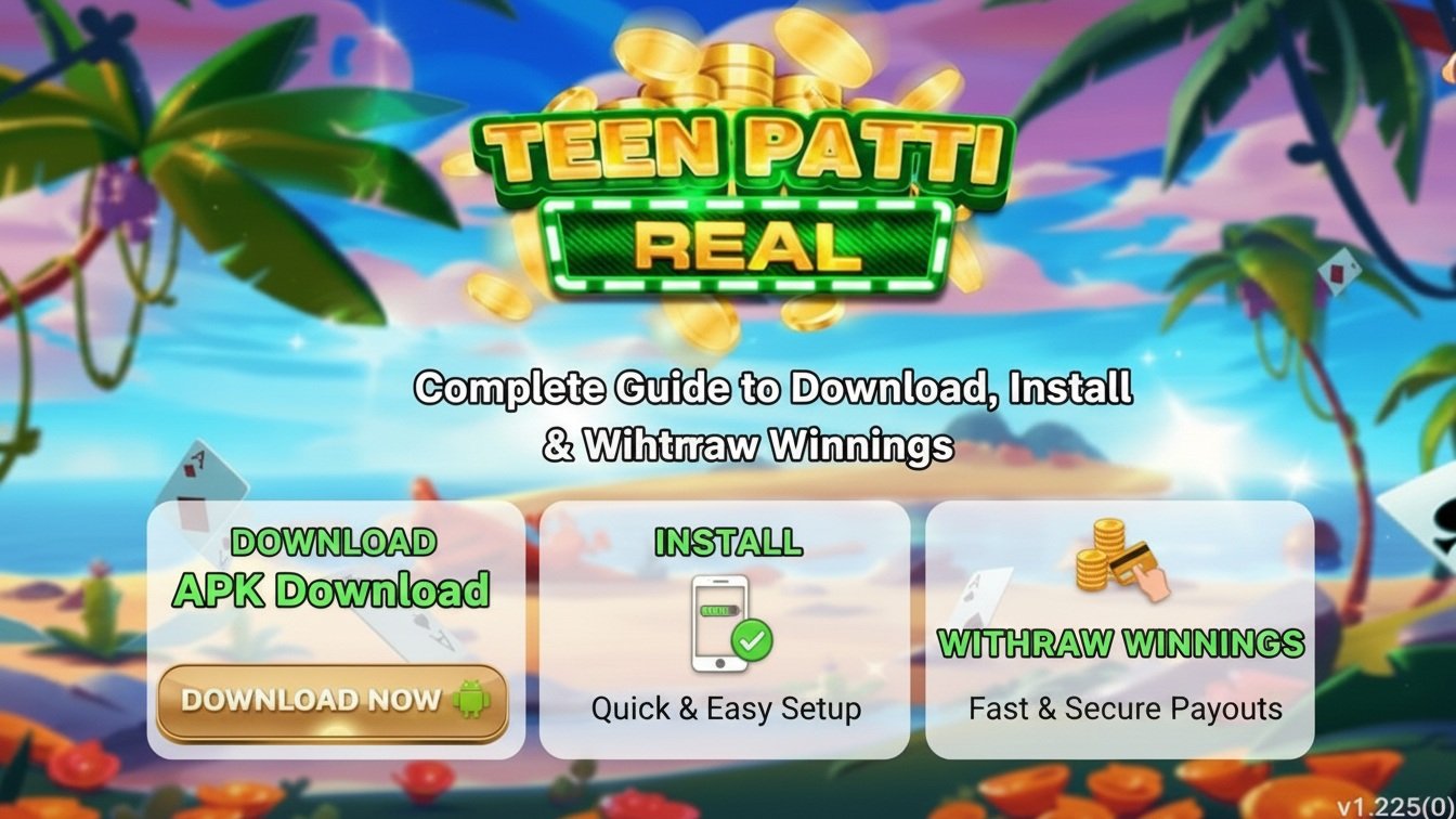 3 Patti Real – Complete Guide to Download, Install & Withdraw Winnings