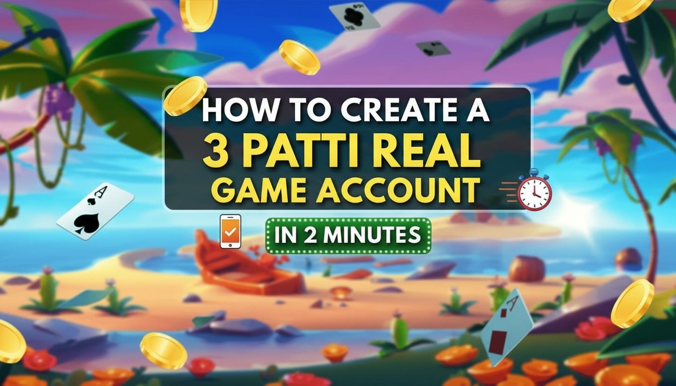 How to Create a 3 Patti Real Game Account in 2 Minutes Banner Guide