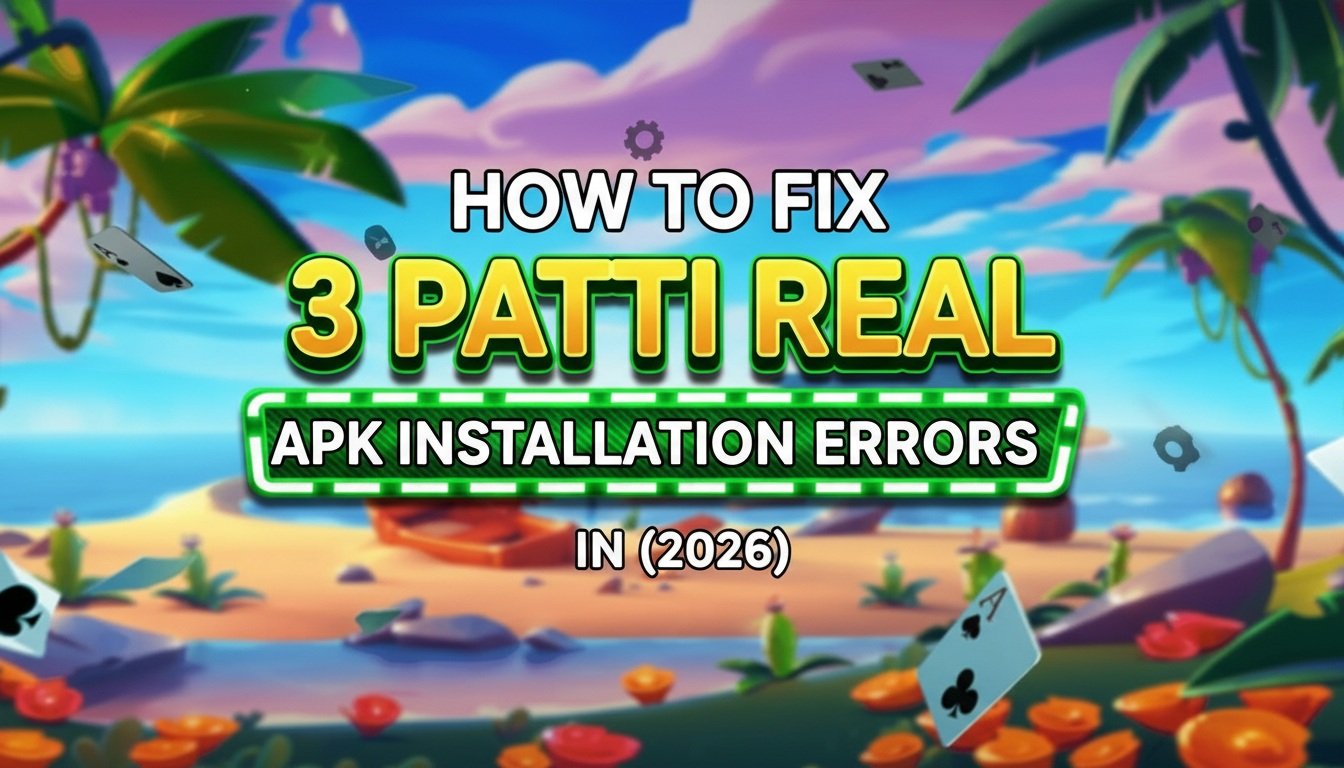 How to Fix 3 Patti Real APK Installation Errors in 2026 Technical Guide